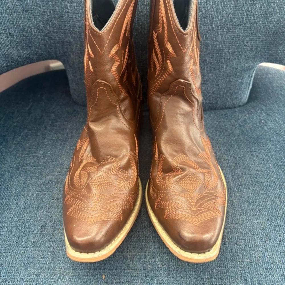 Source Unknown Brown Western Boots - image 2